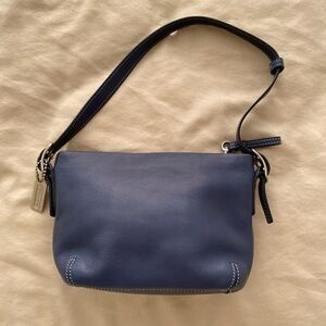 Coach Navy Leather Crossbody Bag